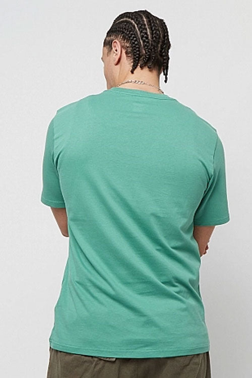 קונברס חולצת טישירט קצרה Stand Fit לוגו בצבע ירוק זוהר לגברים-Converse All Star-XS-נאקו