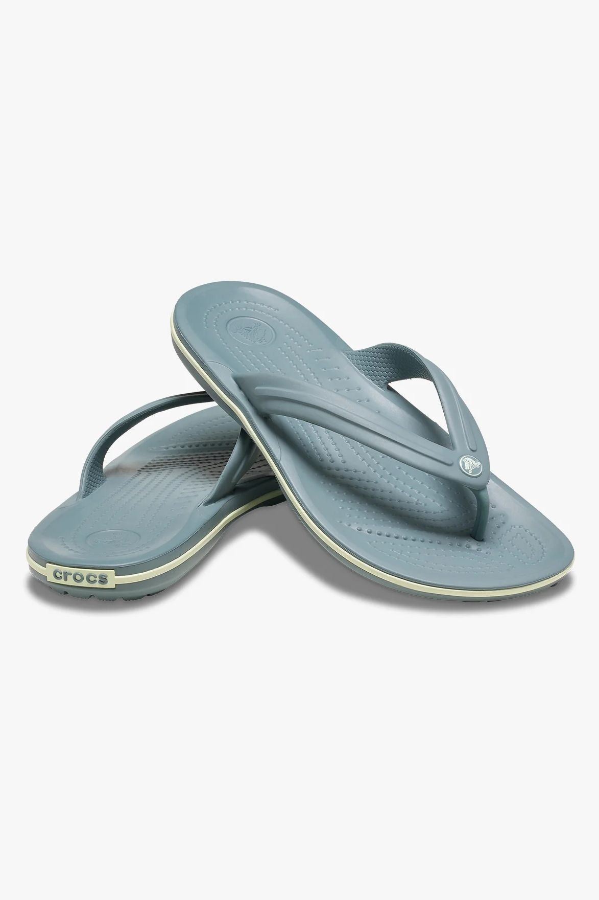 נעלי אצבע קרוקס Crocband Flip בצבע ירוק פונד יוניסקס