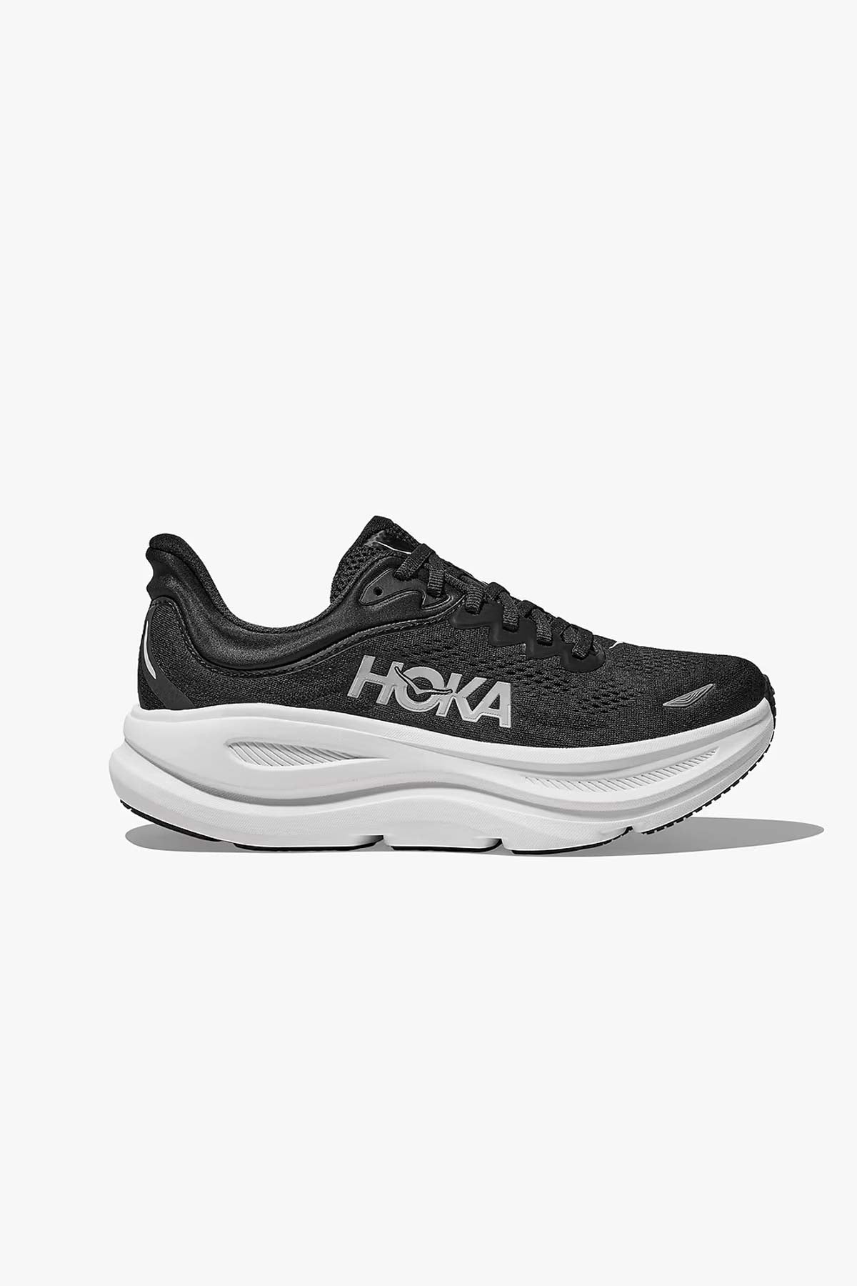 נעלי ספורט Hoka Bondi 9 Wide בצבע שחור-לבן לגברים