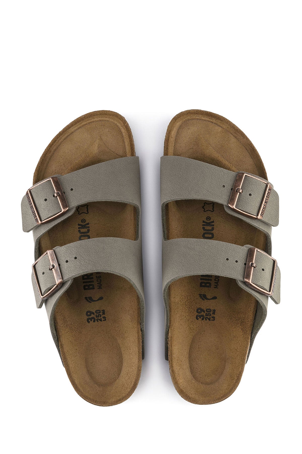 בירקנשטוק כפכפי Arizona בצבע אבן נובוק יוניסקס-Birkenstock-36-נאקו