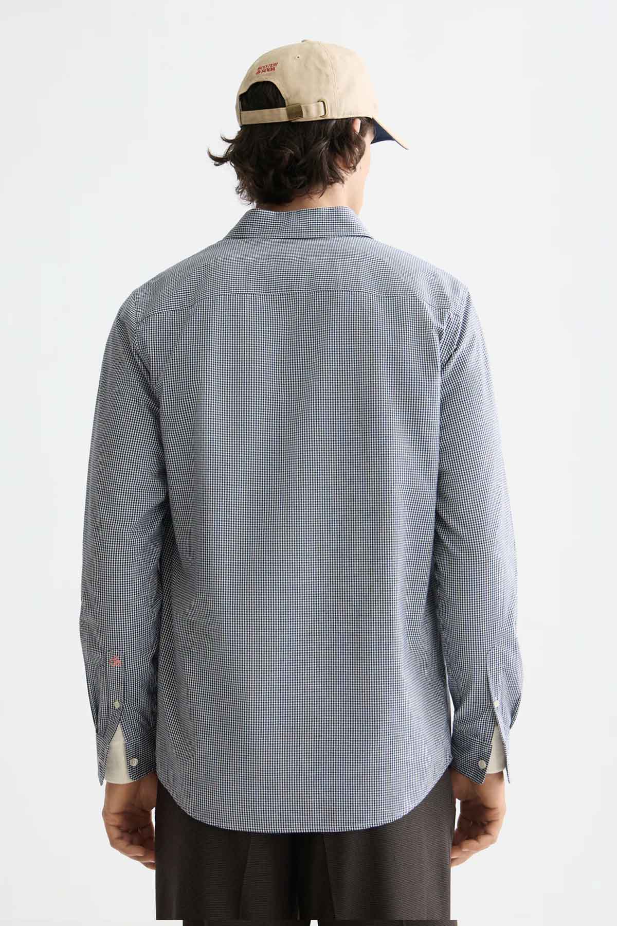 חולצה מכופתרת Scotch & Soda Micro-Check Poplin