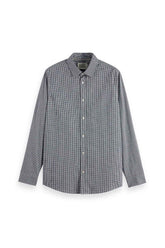 חולצה מכופתרת Scotch & Soda Micro-Check Poplin