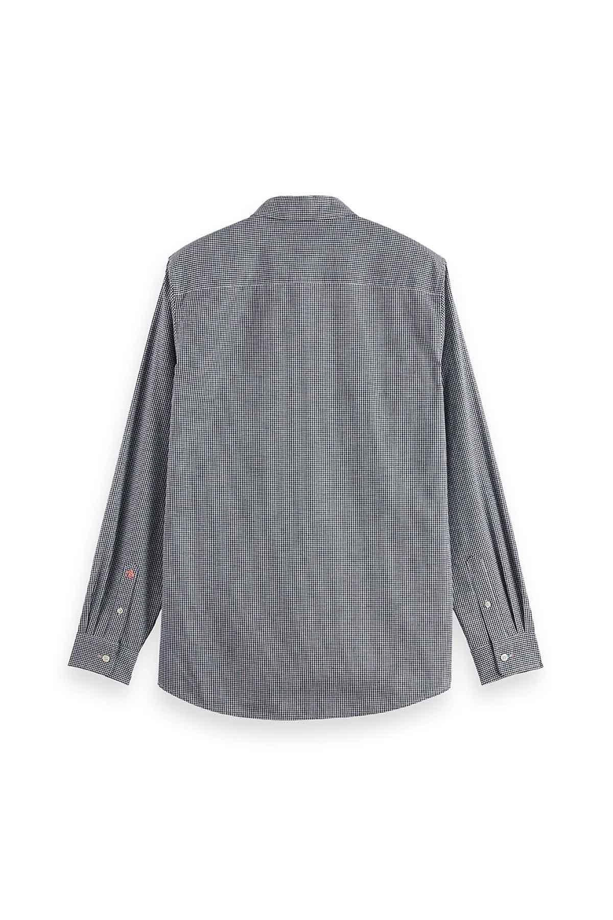 חולצה מכופתרת Scotch & Soda Micro-Check Poplin