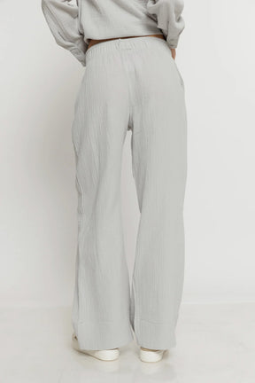 Juicy Couture מכנסי טטרה רחבים Sigrid בצבע אפור לנשים-Juicy Couture-XS-נאקו