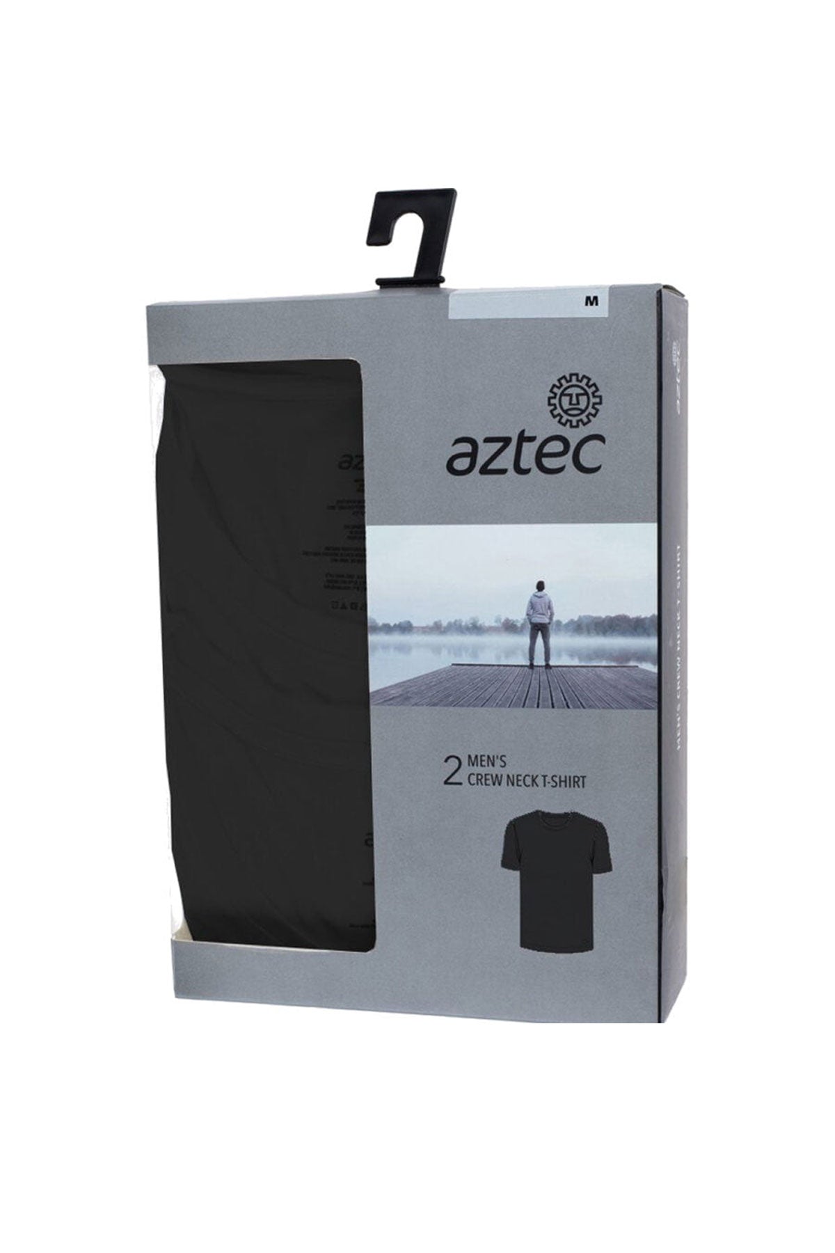 אזטק מארז שתי חולצות לגברים M Cotton T 2pk black/black-Aztec-S-נאקו