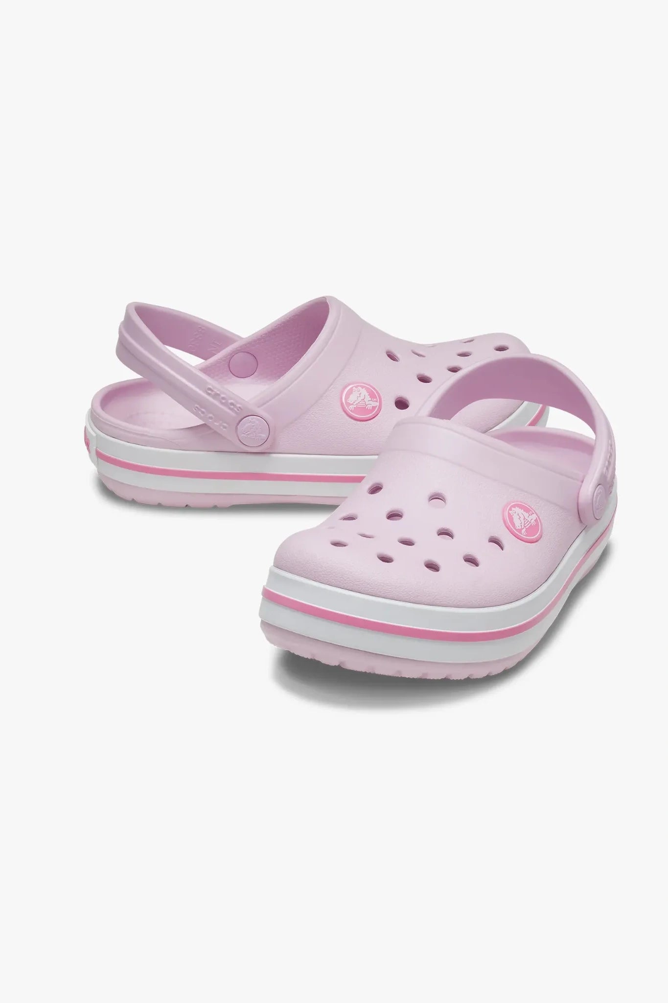 כפכפי קרוקס Crocband Clog K לילדים בצבע בלרינה/ורוד