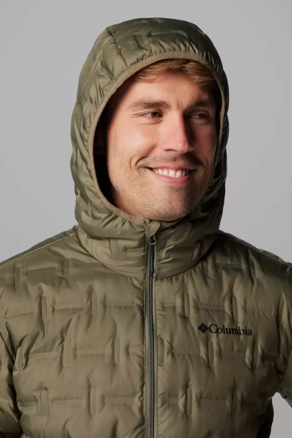 מעיל Columbia Delta Ridge II עם כובע לגברים