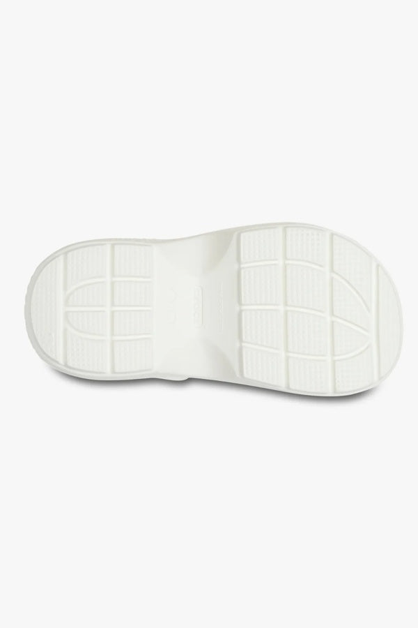 כפפי פלטפורמה קרוקס Stomp Clog לנשים בצבע לבן