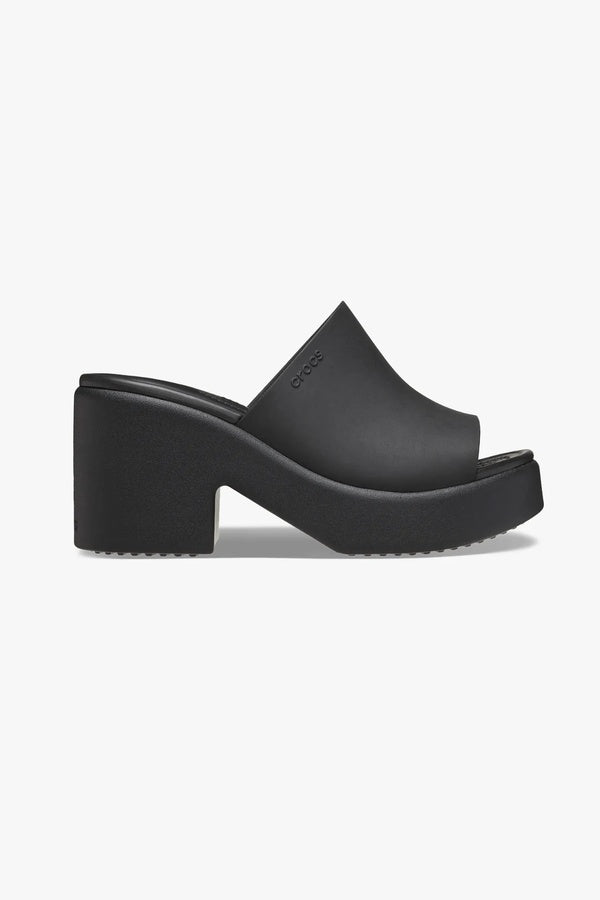 כפכפי עקב קרוקס Brooklyn Slide Heel לנשים בצבע שחור