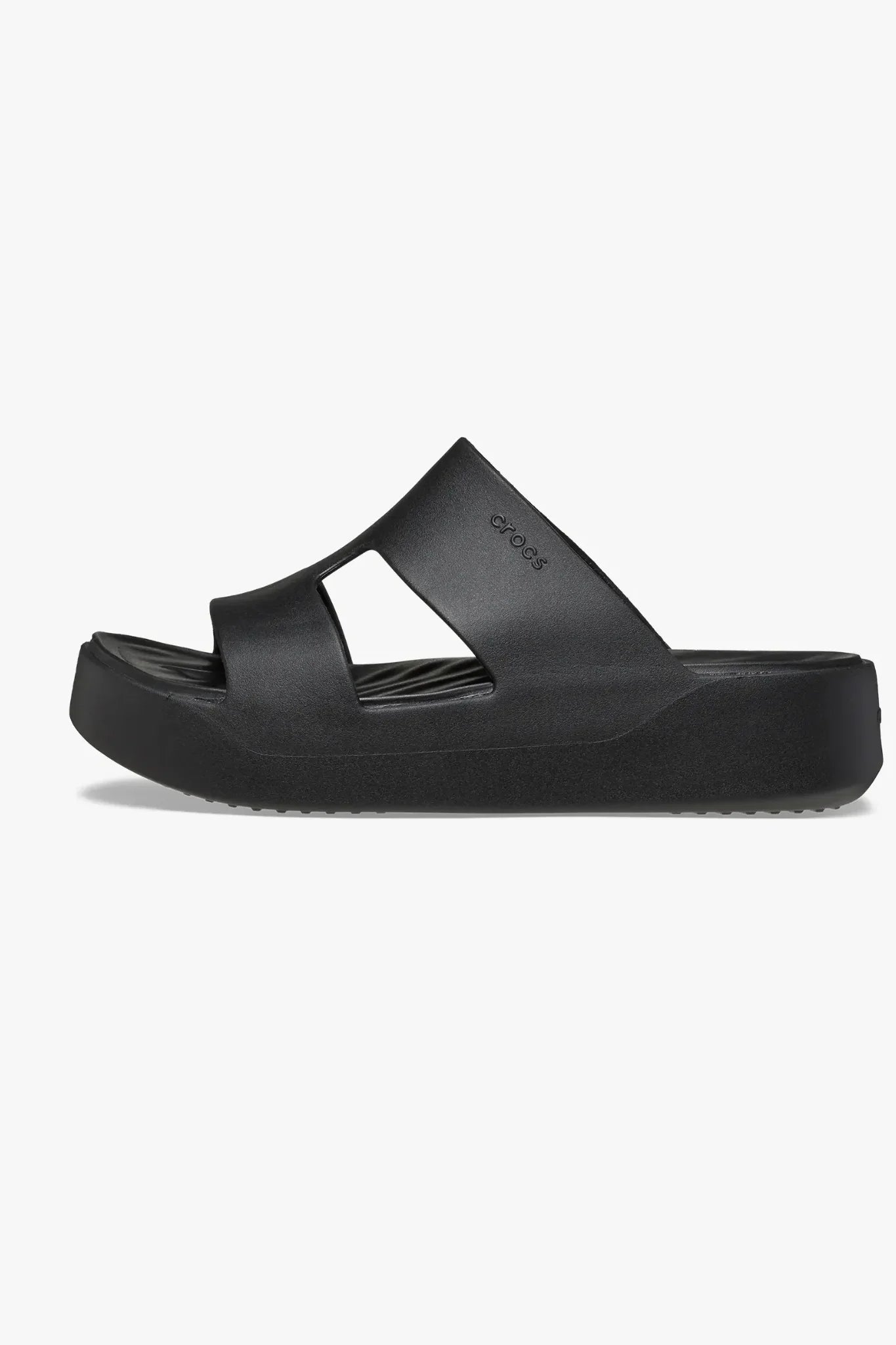 נעלי פלטפורמה קרוקס Getaway Platform H-Strap לנשים בצבע שחור