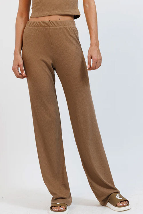 Juicy Couture מכנסיים ארוכים Selina בצבע קאמל-Juicy Couture-XS-נאקו