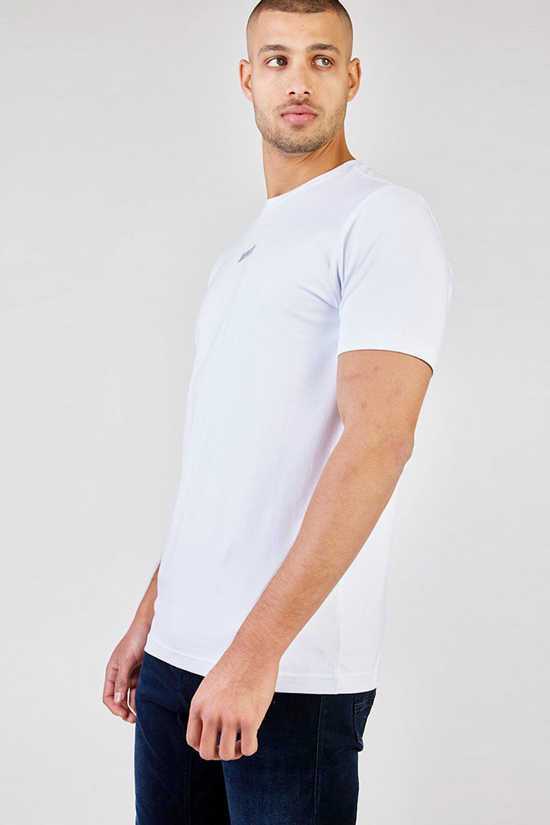 ריפליי חולצת טי קצרה Eddy בצבע לבן לגברים-Replay-S-נאקו