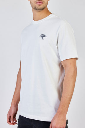 ריפליי חולצה קצרה אוברסייז Fade בצבע שמנת לגברים-Replay-S-נאקו