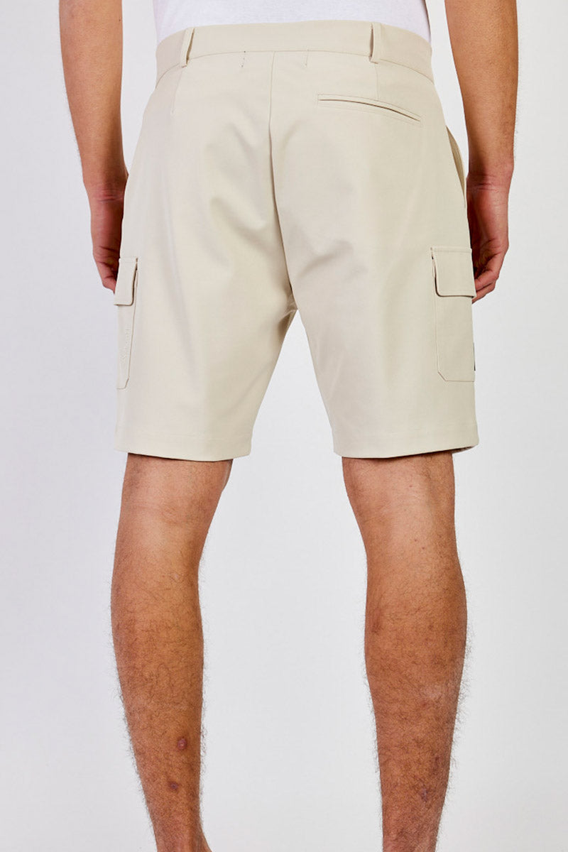 ריפליי מכנסי דגמ"ח קצרים בצבע אבן לגברים-Replay-S-נאקו