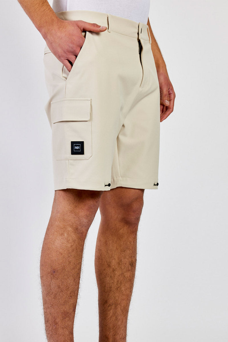 ריפליי מכנסי דגמ"ח קצרים בצבע אבן לגברים-Replay-S-נאקו