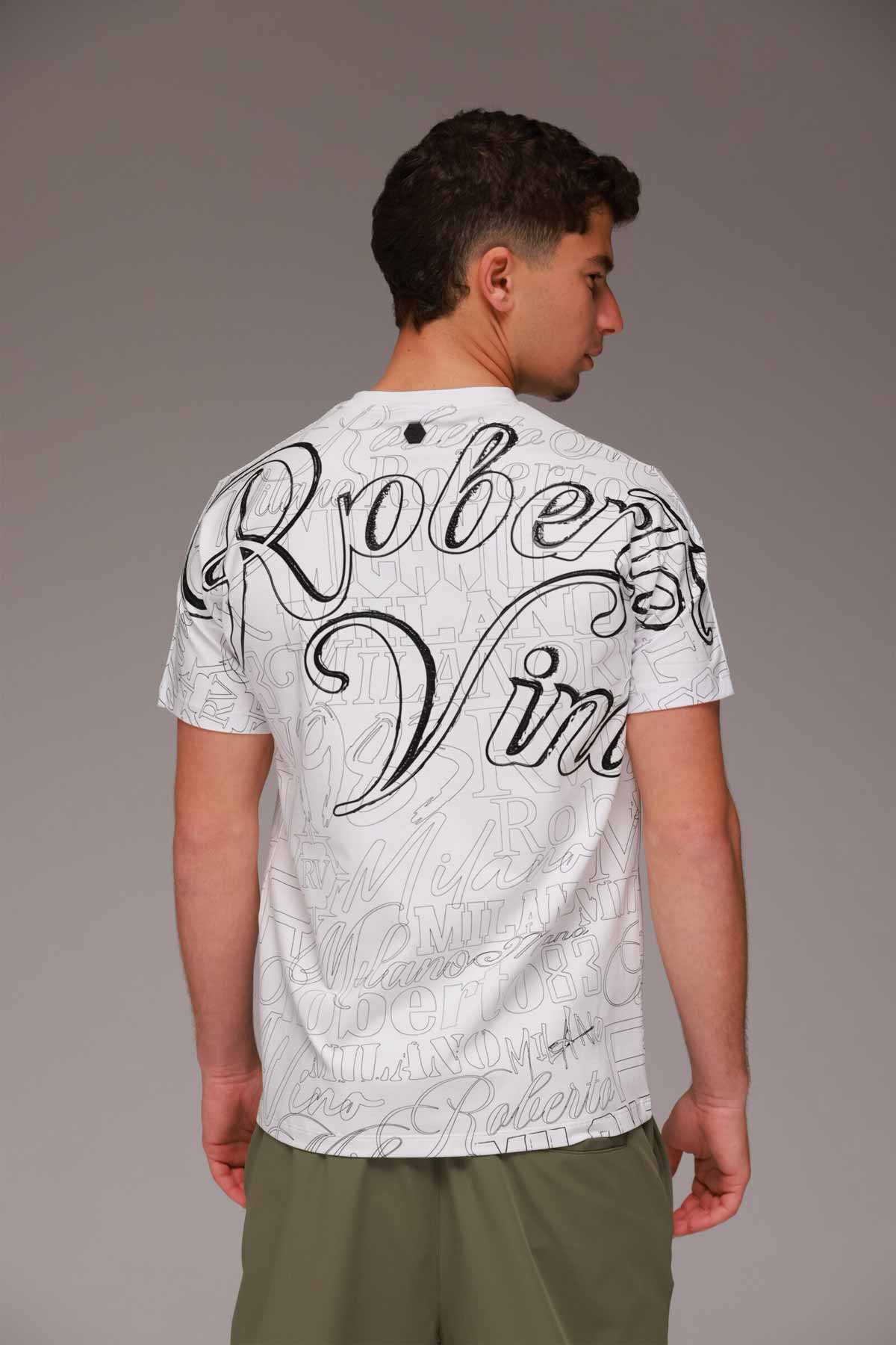 Roberto Vino חולצת טי קצרה Vincenzo לגברים
