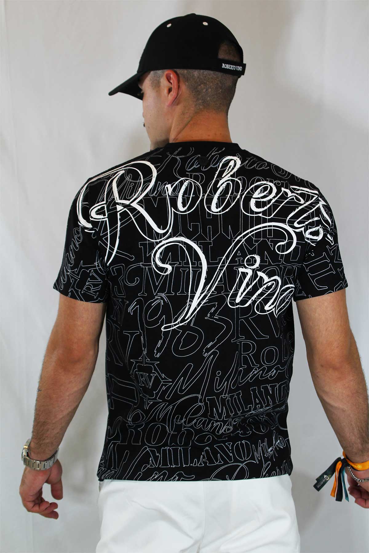 Roberto Vino חולצת טי קצרה Vincenzo לגברים