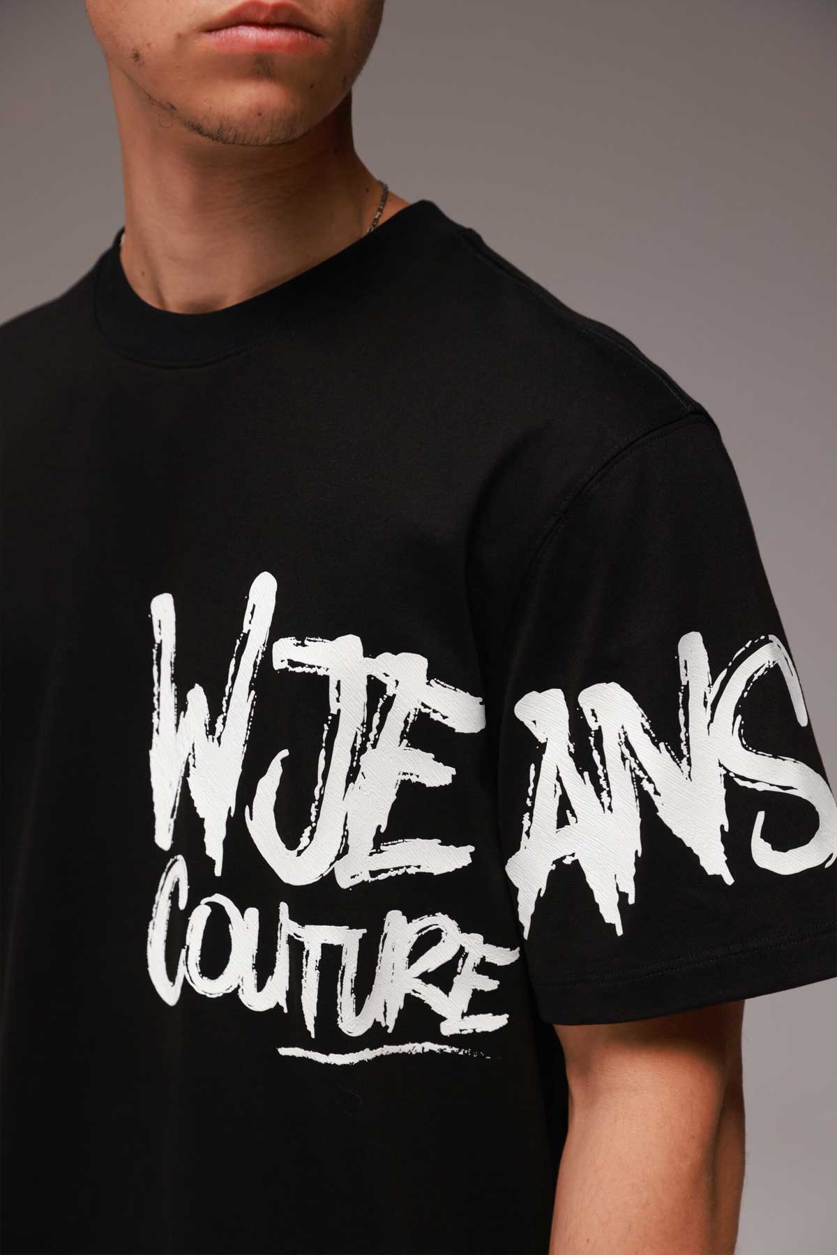 W Jeans חולצת טישירט אוברסייז קצרה Gian לגברים