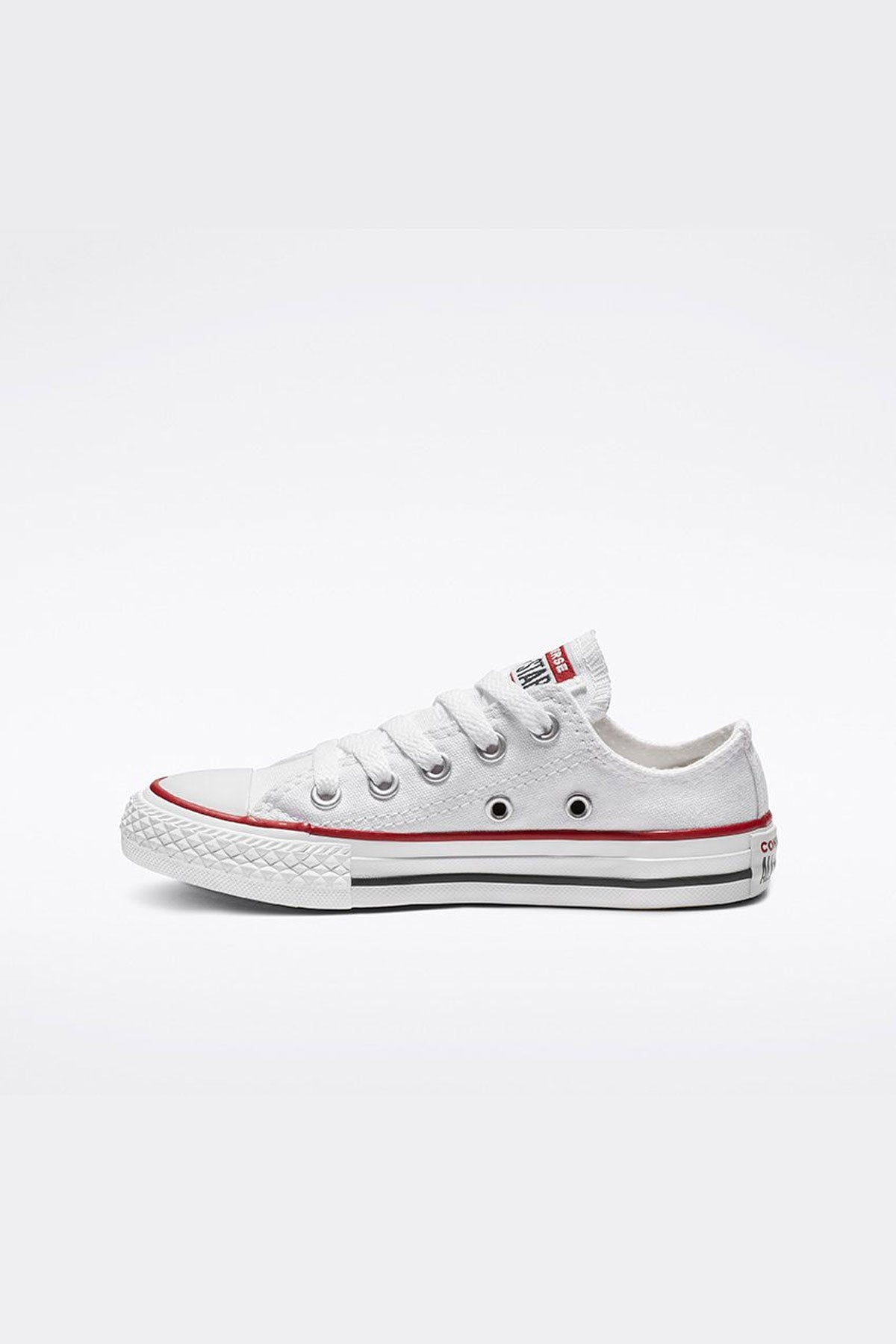 Converse All Star נעלי סניקרס אולסטאר נמוכות בצבע לבן לילדים