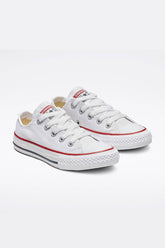Converse All Star נעלי סניקרס אולסטאר נמוכות בצבע לבן לילדים