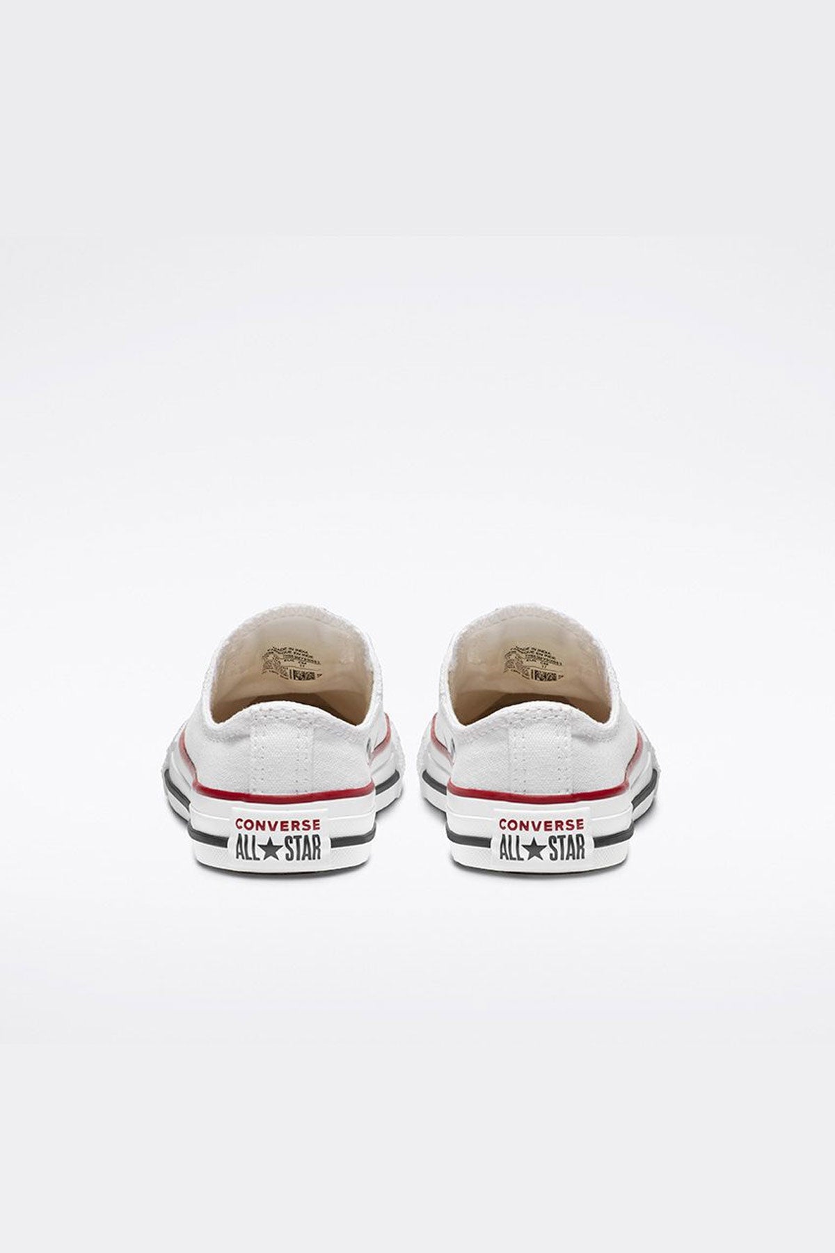 Converse All Star נעלי סניקרס אולסטאר נמוכות בצבע לבן לילדים
