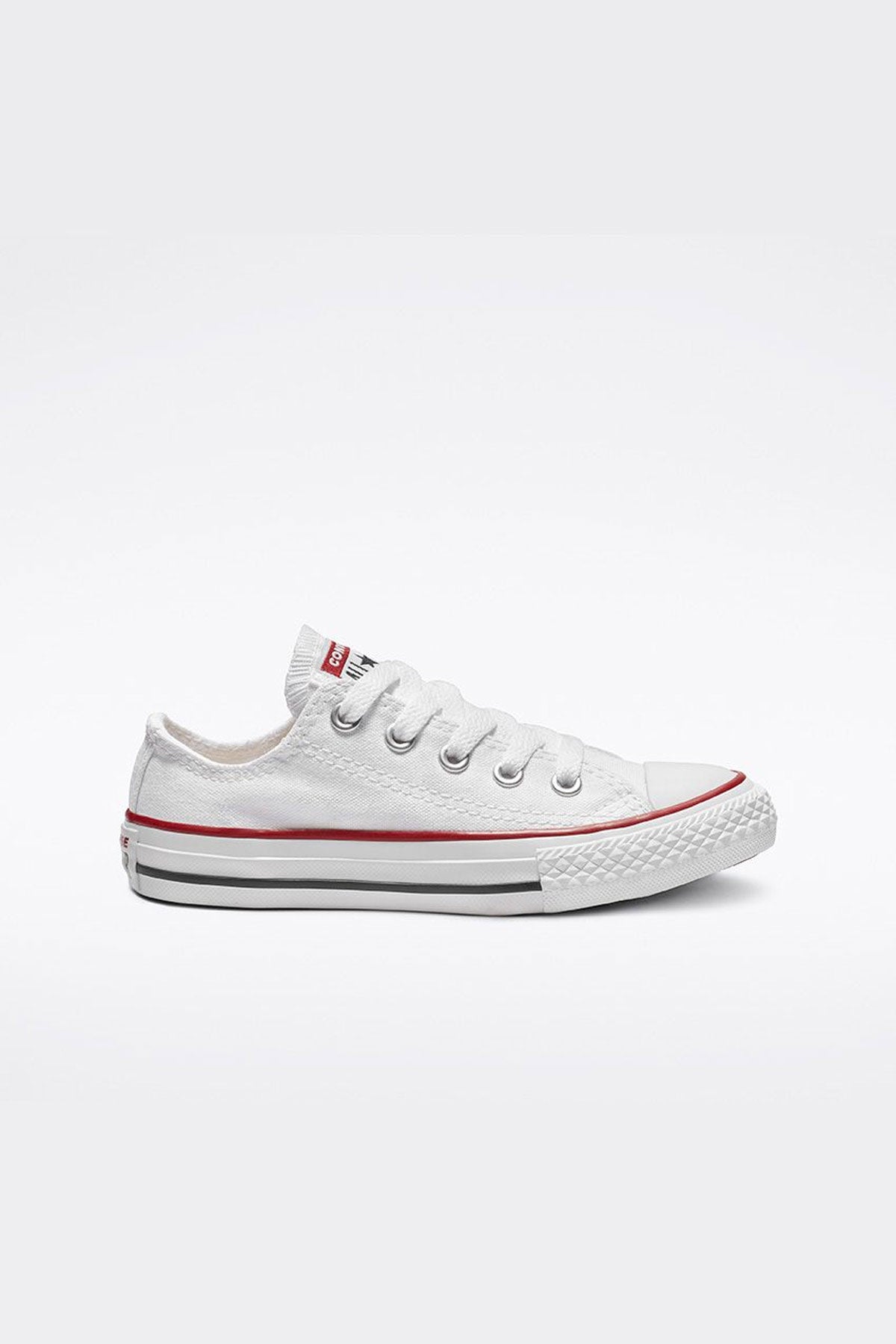 Converse All Star נעלי סניקרס אולסטאר נמוכות בצבע לבן לילדים