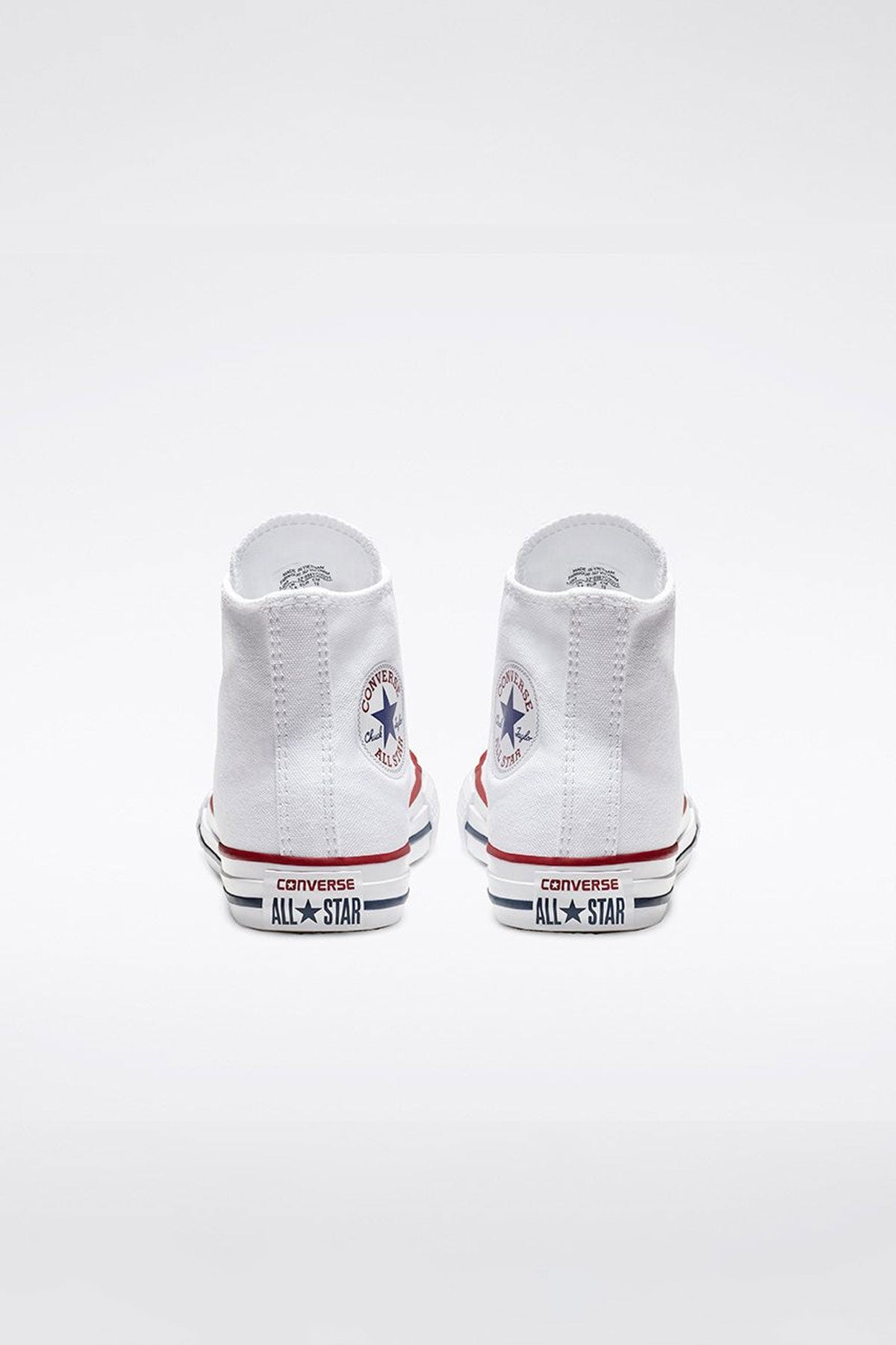 Converse All star נעלי סניקרס אולסטאר גבוהות בצבע לבן לילדים