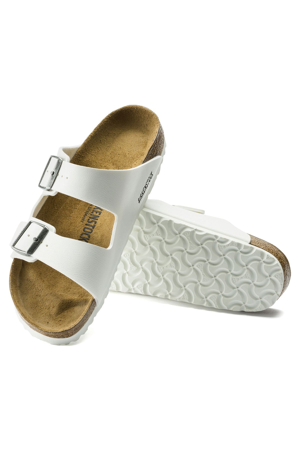 בירקנשטוק כפכפי Arizona Birko-Flor בצבע לבן יוניסקס-Birkenstock-36-נאקו