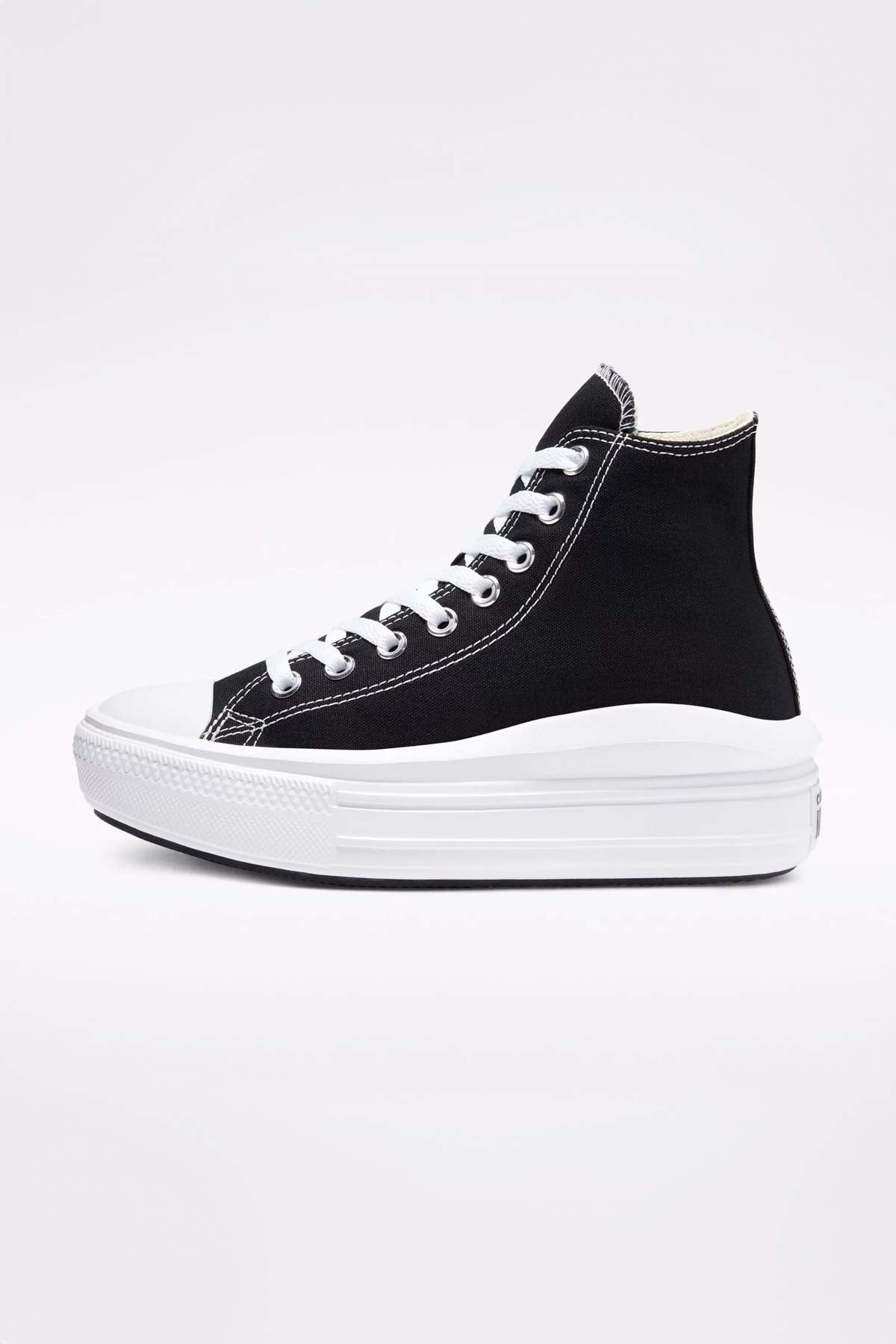 Converse All Star נעלי סניקרס פלטפורמה גבוהות Move בצבע שחור לנשים