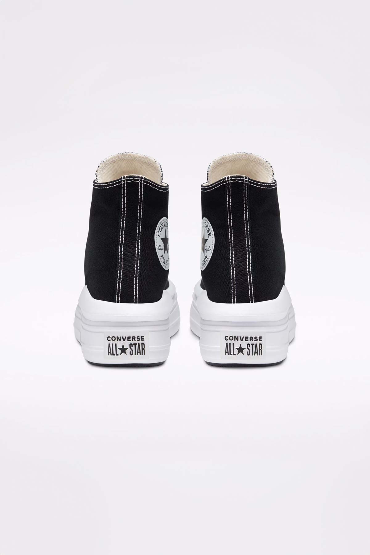 Converse All Star נעלי סניקרס פלטפורמה גבוהות Move בצבע שחור לנשים