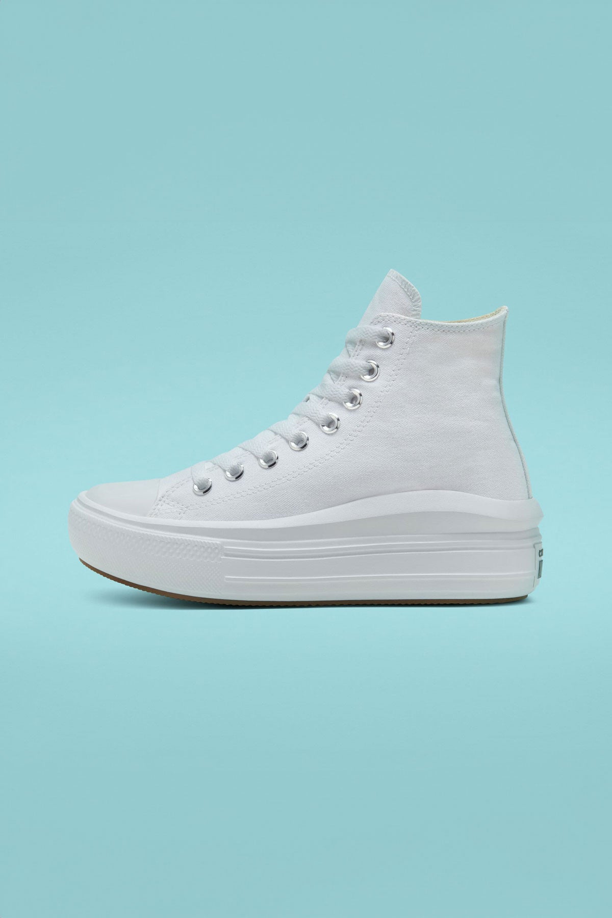 Converse All Star נעלי סניקרס גבוהות פלטפורמה Move בצבע לבן לנשים