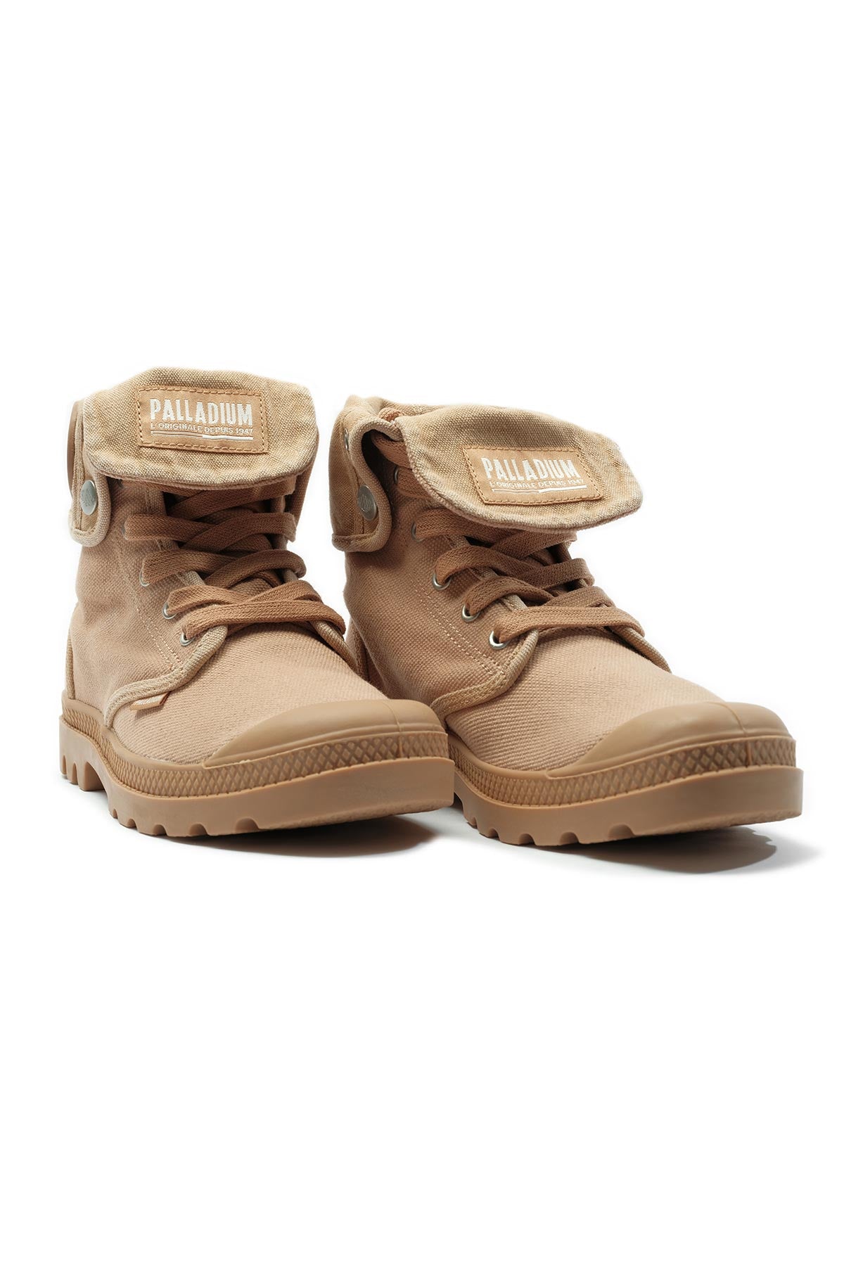 Palladium מגפוני פלדיום Baggy בצבע חום לנערים ונשים