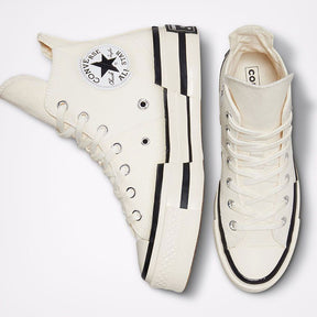 אולסטאר סניקרס פלטפורמה Chuck 70 Plus בצבע לבן לנשים-Converse All Star-36-נאקו