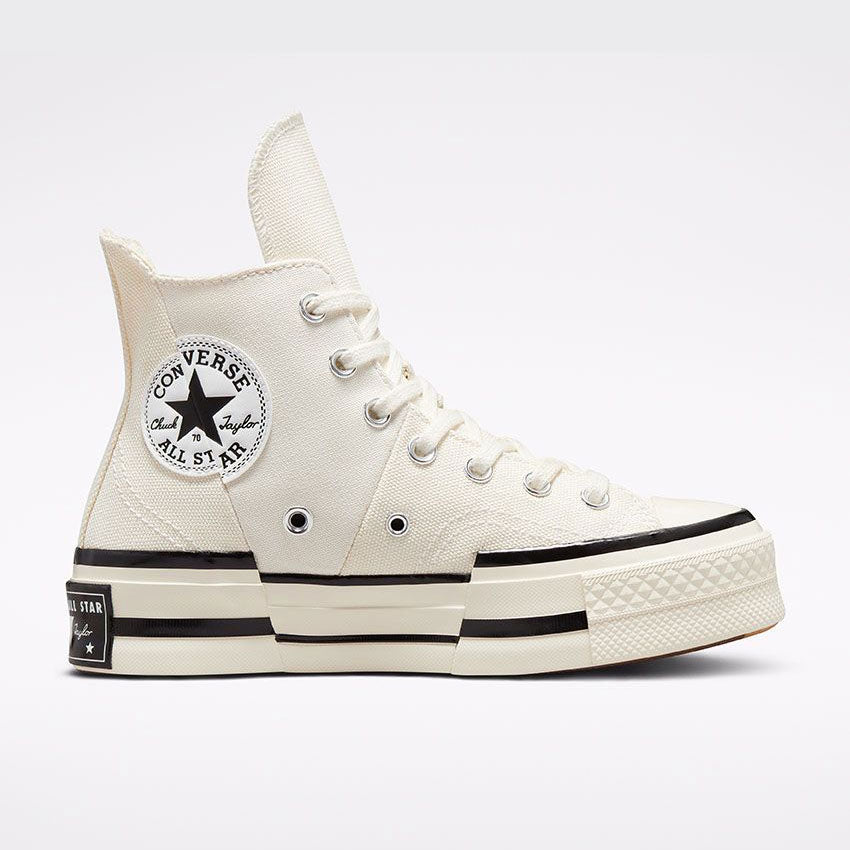אולסטאר סניקרס פלטפורמה Chuck 70 Plus בצבע לבן לנשים-Converse All Star-36-נאקו