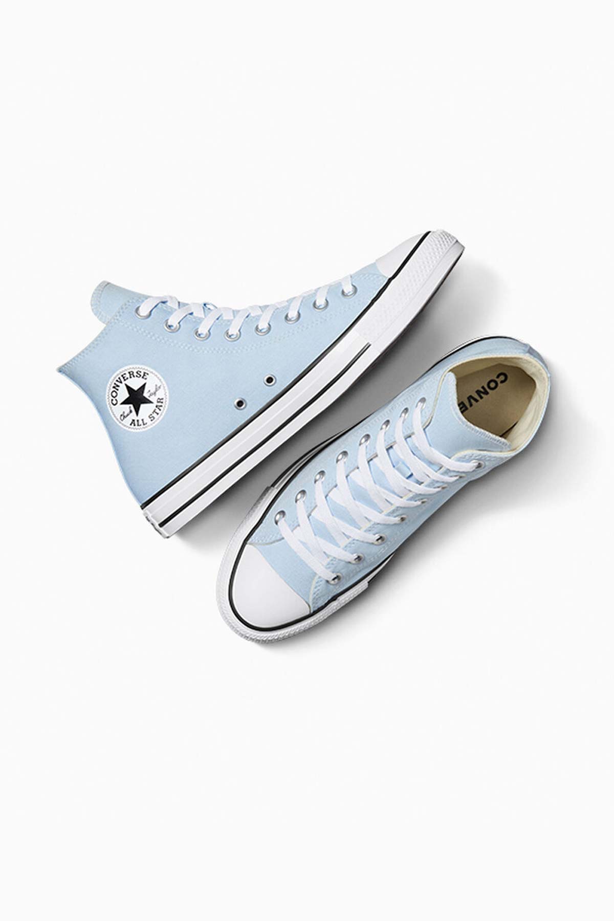 Converse Allstar נעלי סניקרס אולסטאר גבוהות בצבע כחול בהיר יוניסקס
