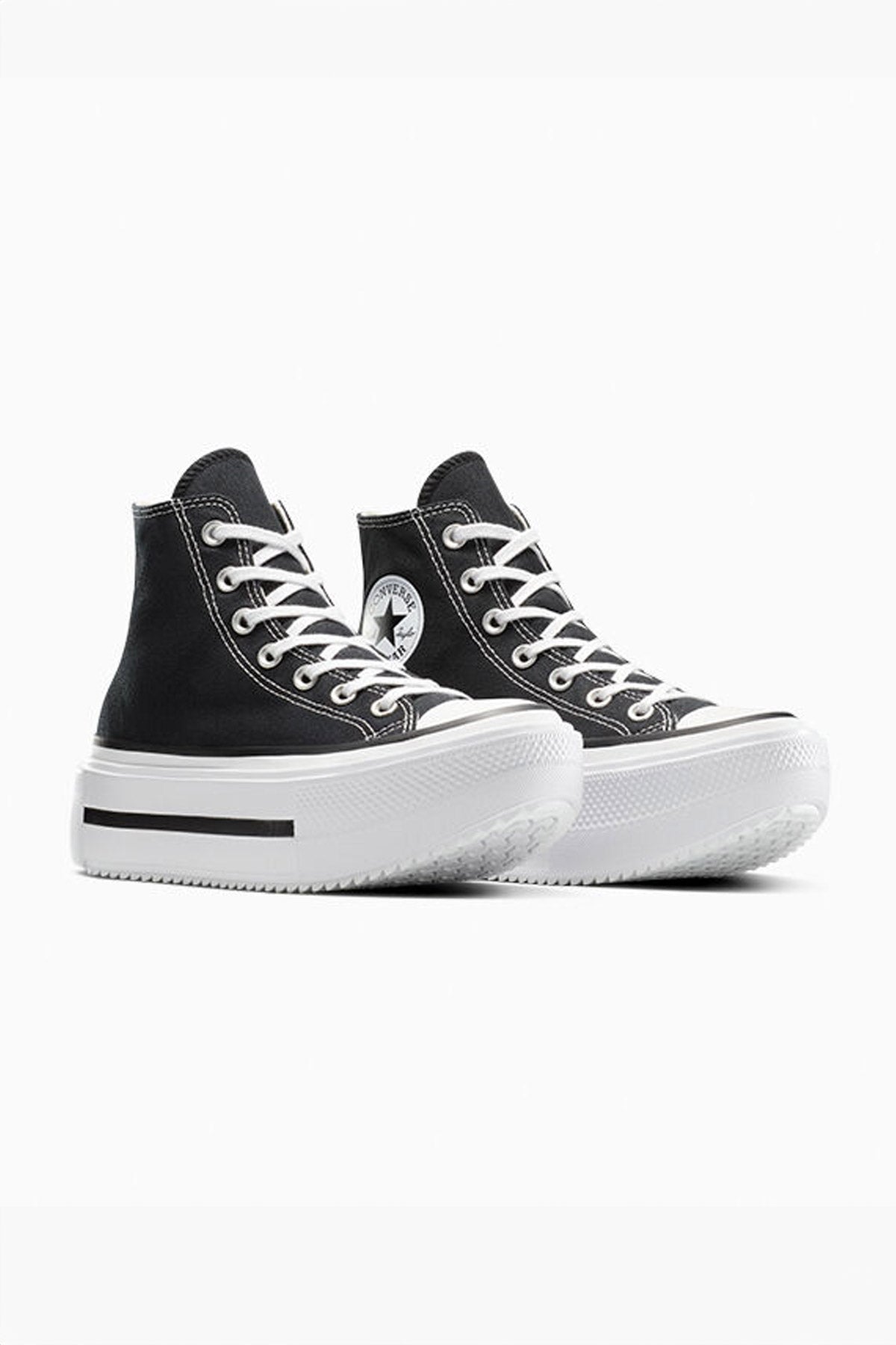 Converse All star סניקרס פלטפורמה גבוהות Lift Double Stack בצבע שחור