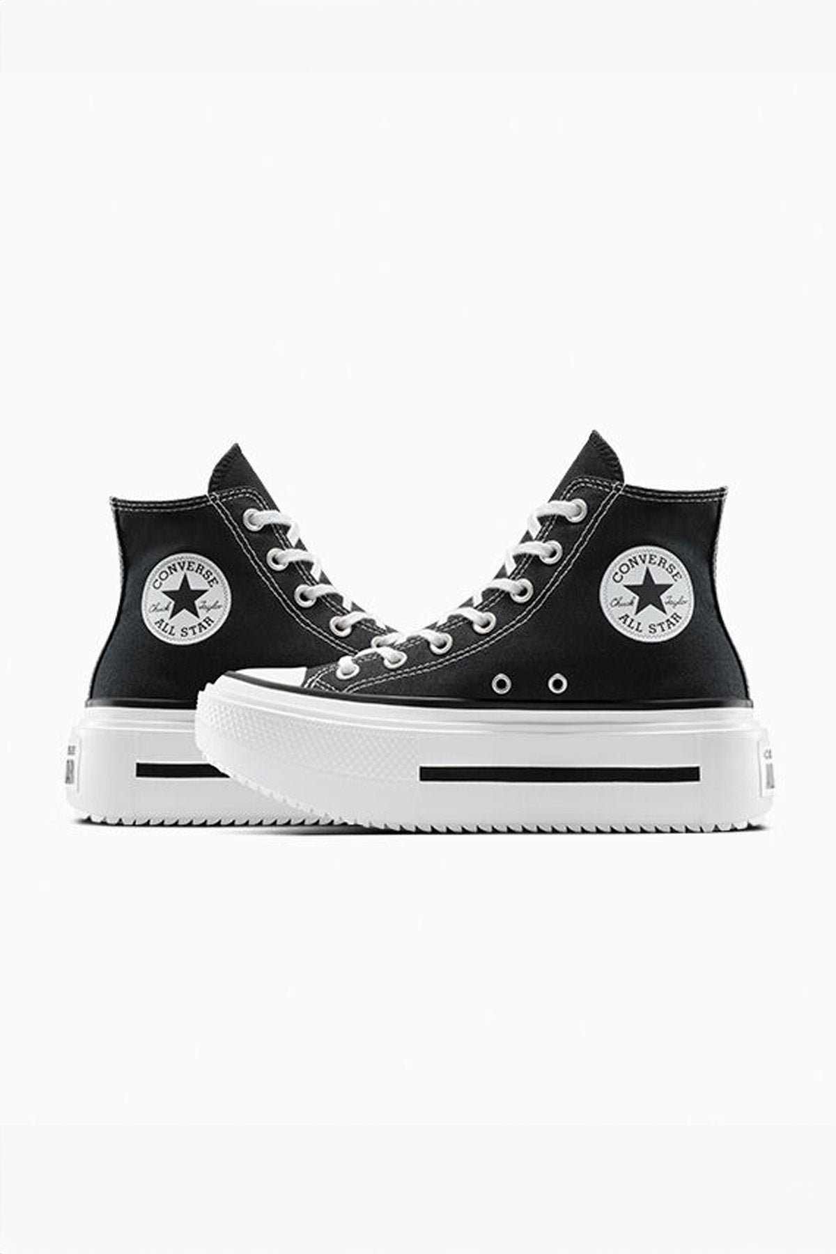 Converse All star סניקרס פלטפורמה גבוהות Lift Double Stack בצבע שחור