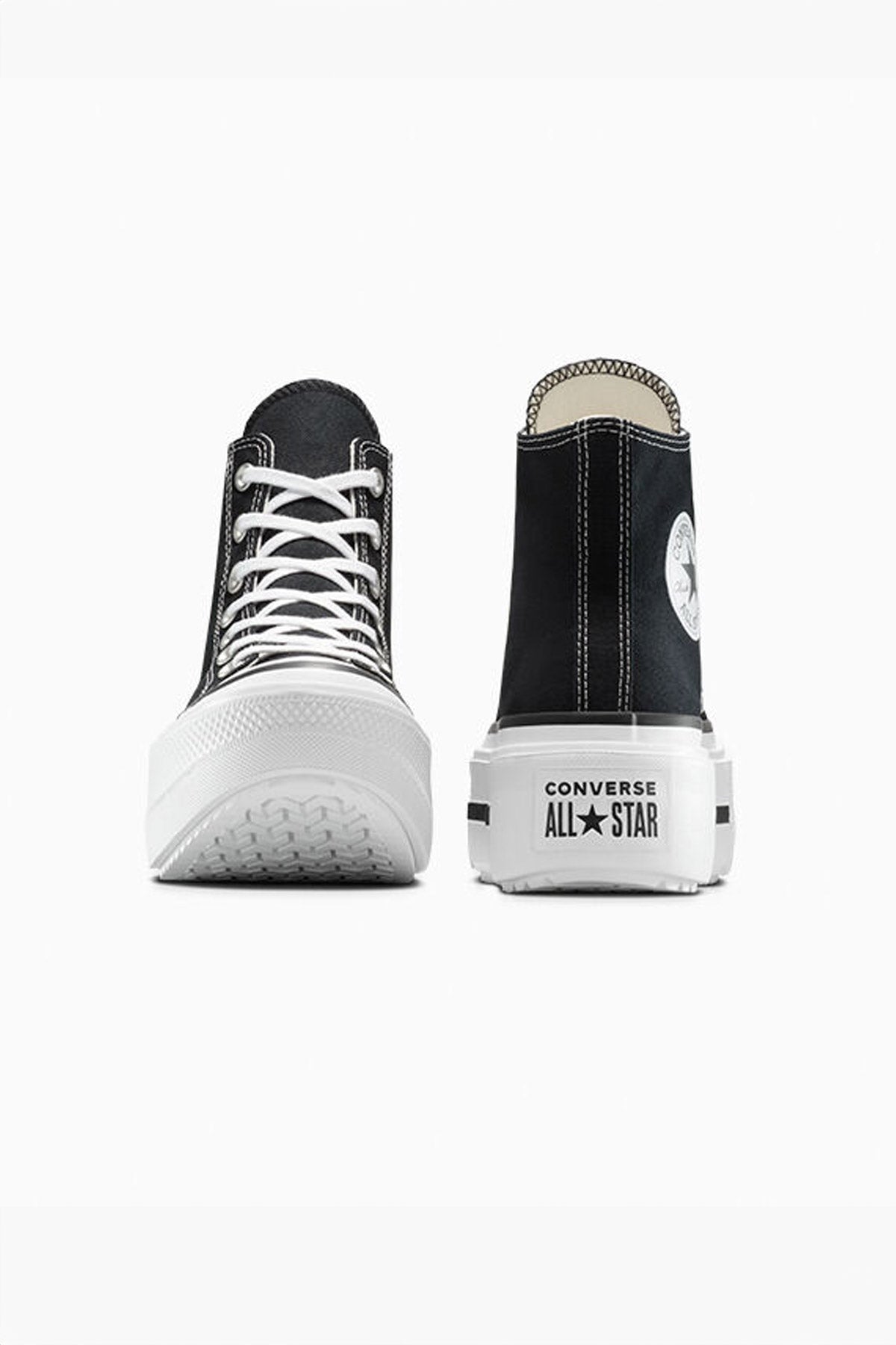 Converse All star סניקרס פלטפורמה גבוהות Lift Double Stack בצבע שחור