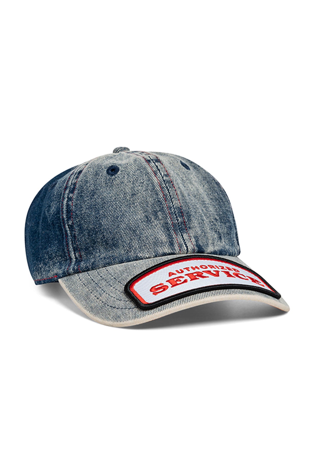 ריפליי כובע מצחיה ג'ינס בצבע כחול משופשף יוניסקס-Replay-One Size-נאקו