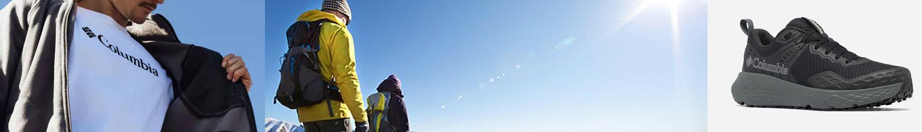 Columbia Header Banner For Hiking