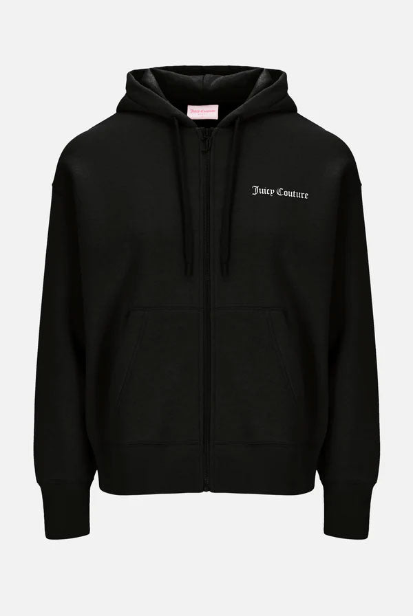 ג'וסי קוטור ג'קט עם רוכסן בצבע שחור לנשים-Juicy Couture-XS-נאקו