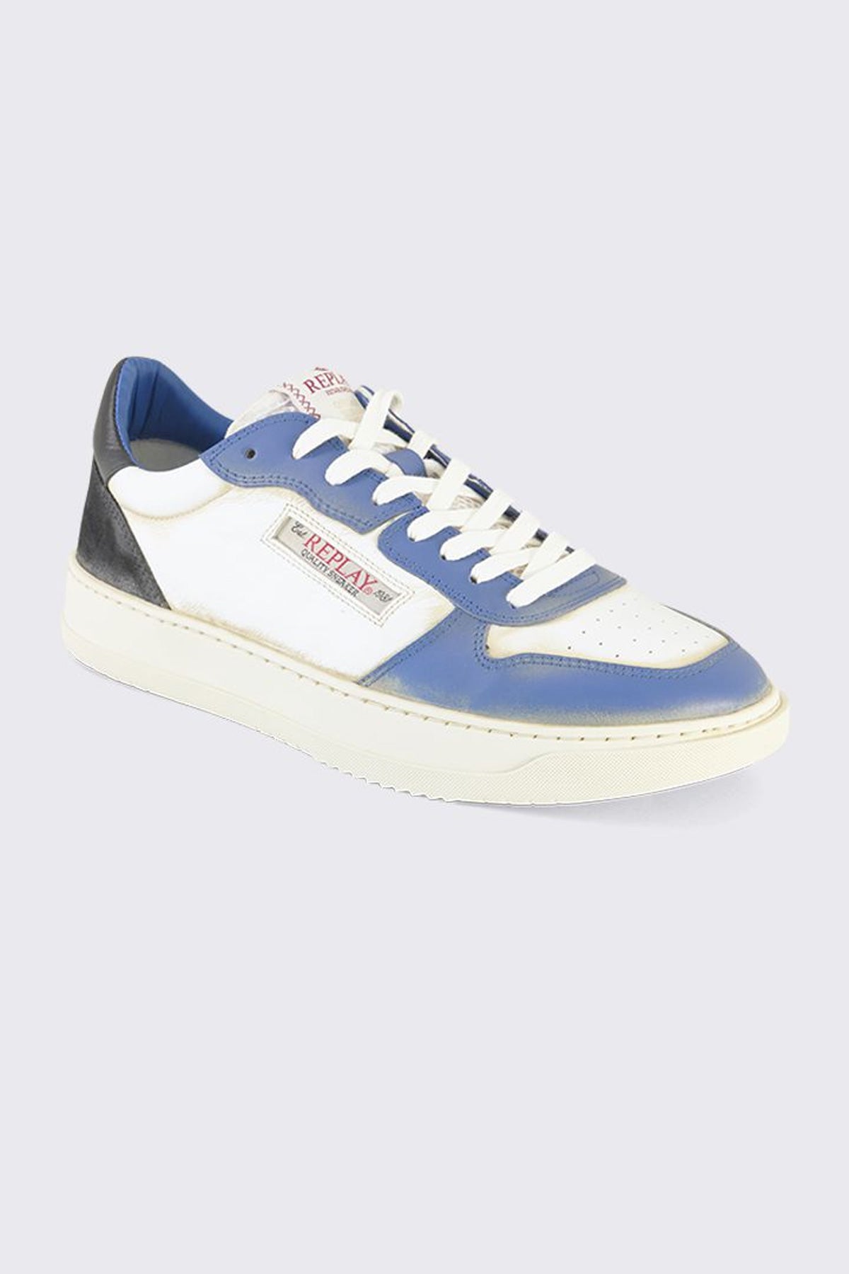 ריפליי נעלי סניקרס Reload Fluid בצבע לבן וכחול לגברים-Replay-40-נאקו