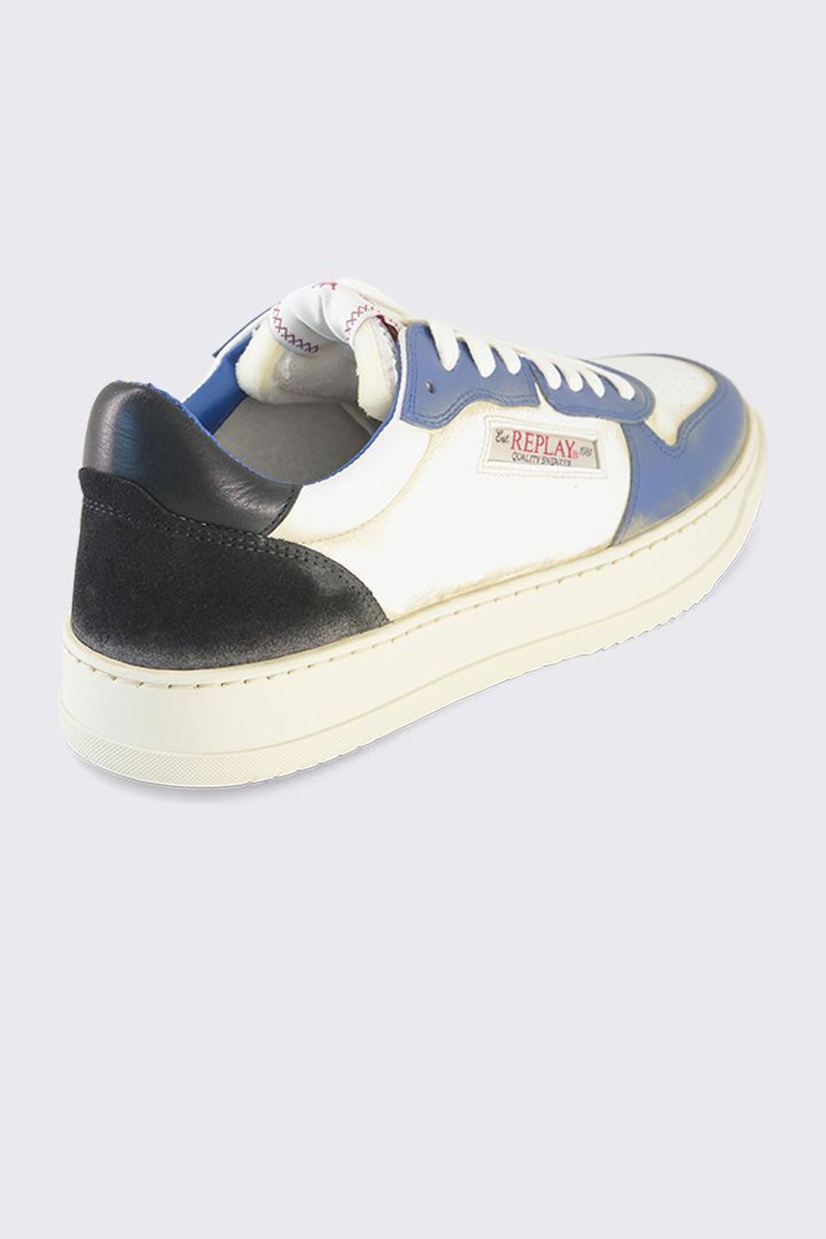 ריפליי נעלי סניקרס Reload Fluid בצבע לבן וכחול לגברים-Replay-40-נאקו
