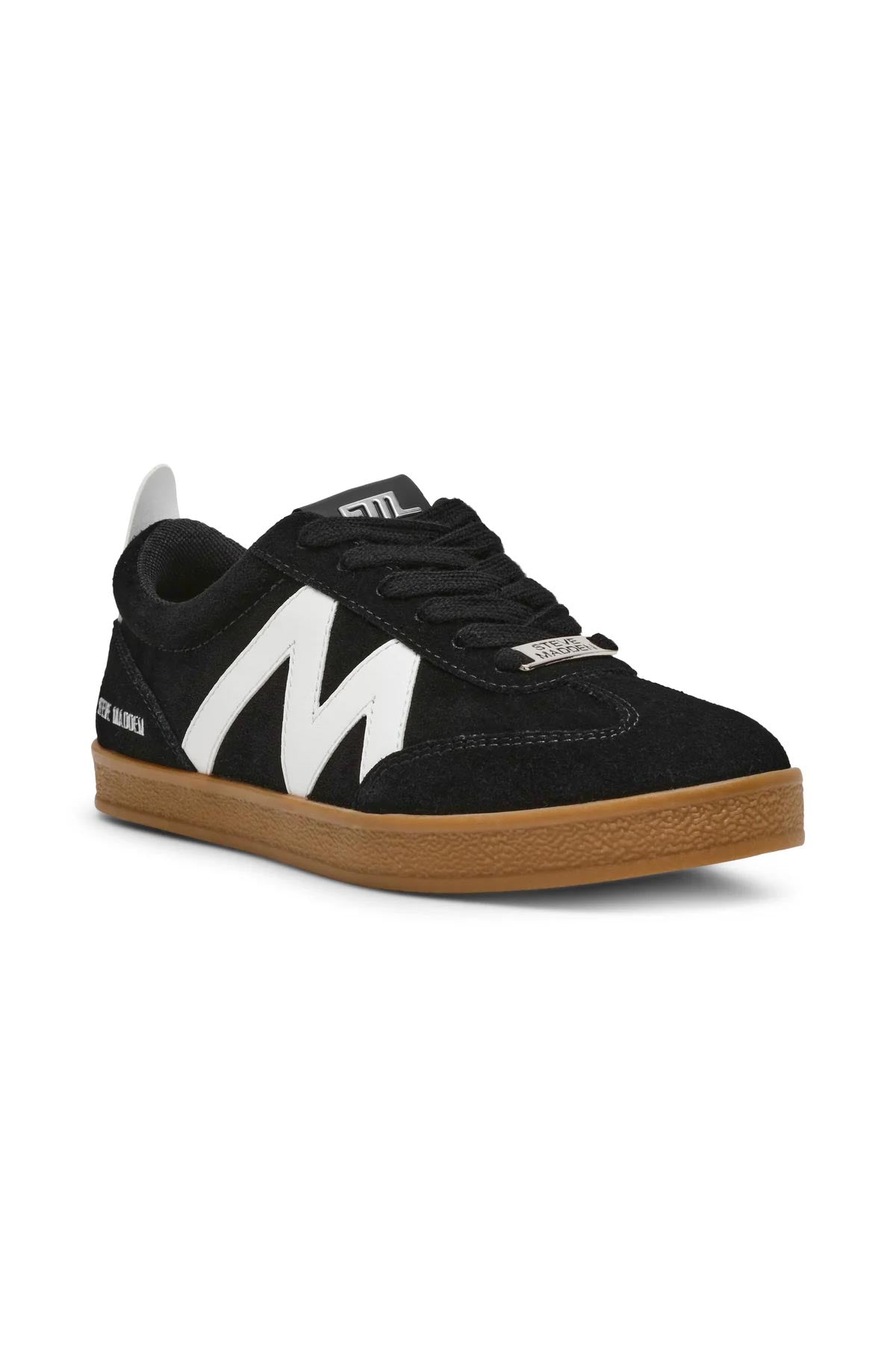 Steve Madden נעלי סניקרס Degree בצבע שחור זמש לנשים