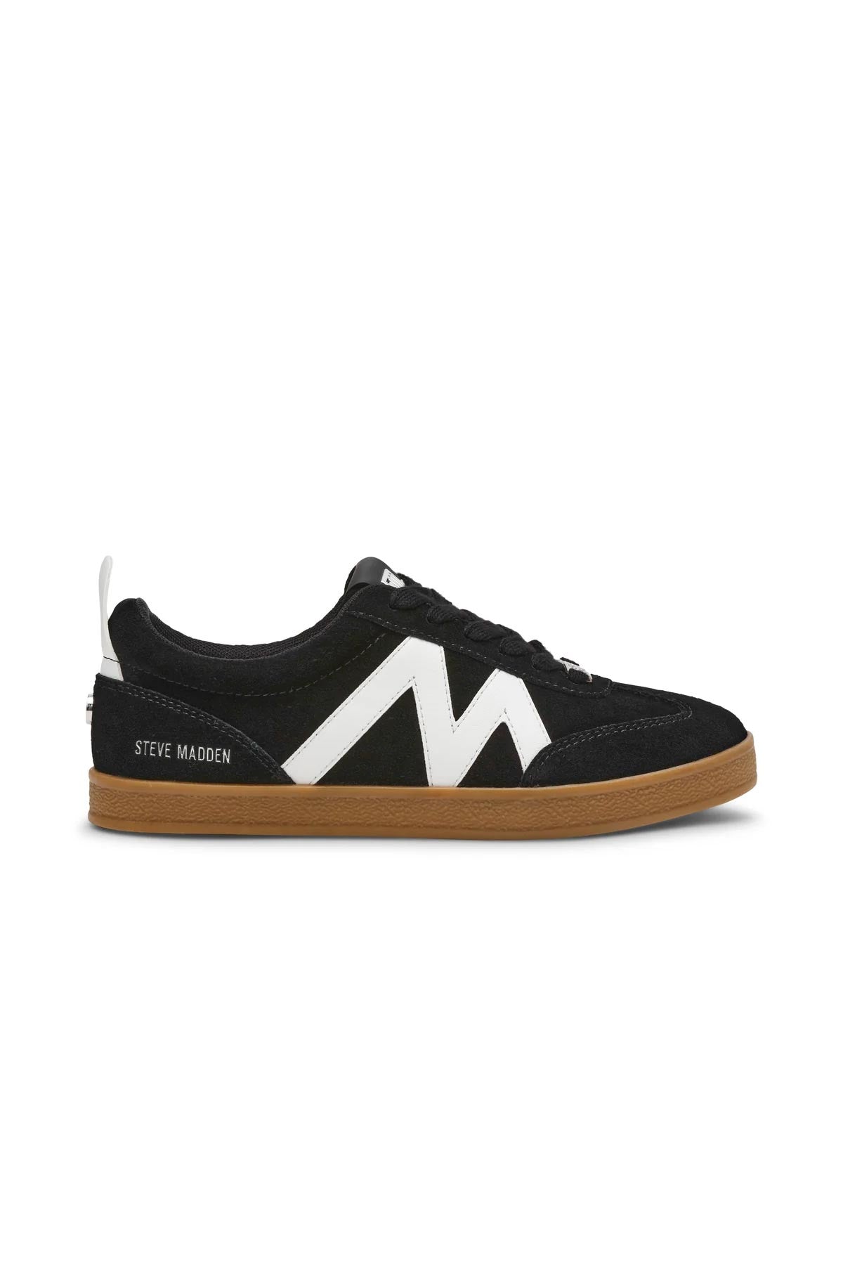 Steve Madden נעלי סניקרס Degree בצבע שחור זמש לנשים