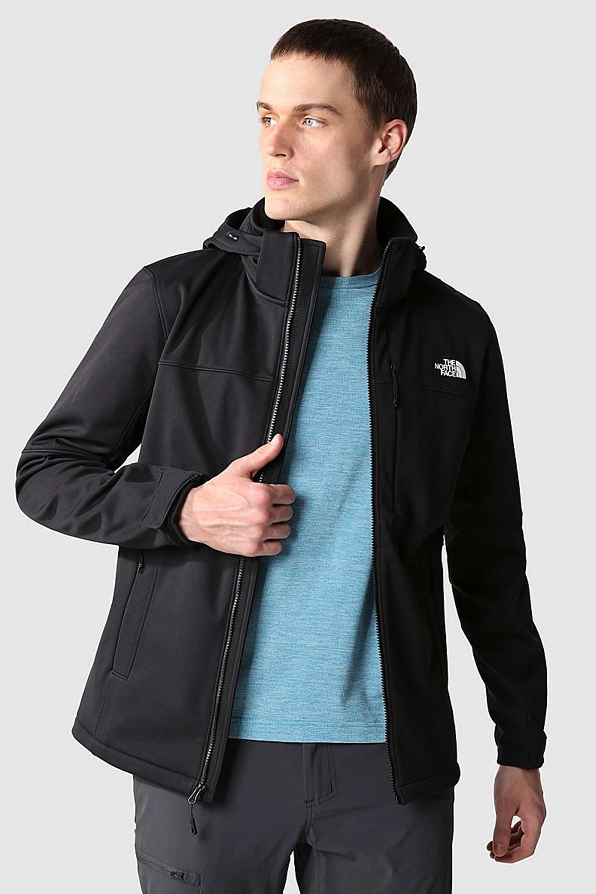 North Face מעיל סופטשל Diablo כובע מתנתק