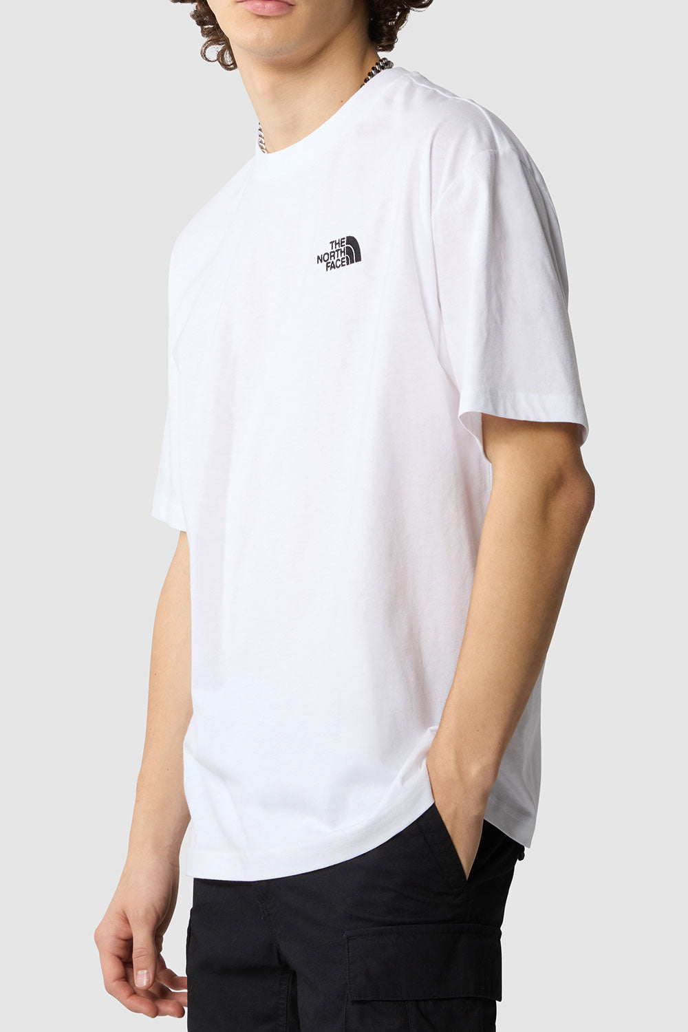 דה נורת' פייס חולצת טישירט OverSize בצבע לבן לגברים-The North Face-XS-נאקו