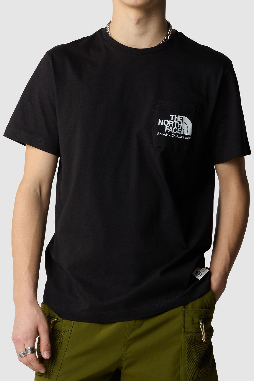 דה נורת' פייס חולצת טישירט Berkeley בצבע שחור לגברים-The North Face-XS-נאקו