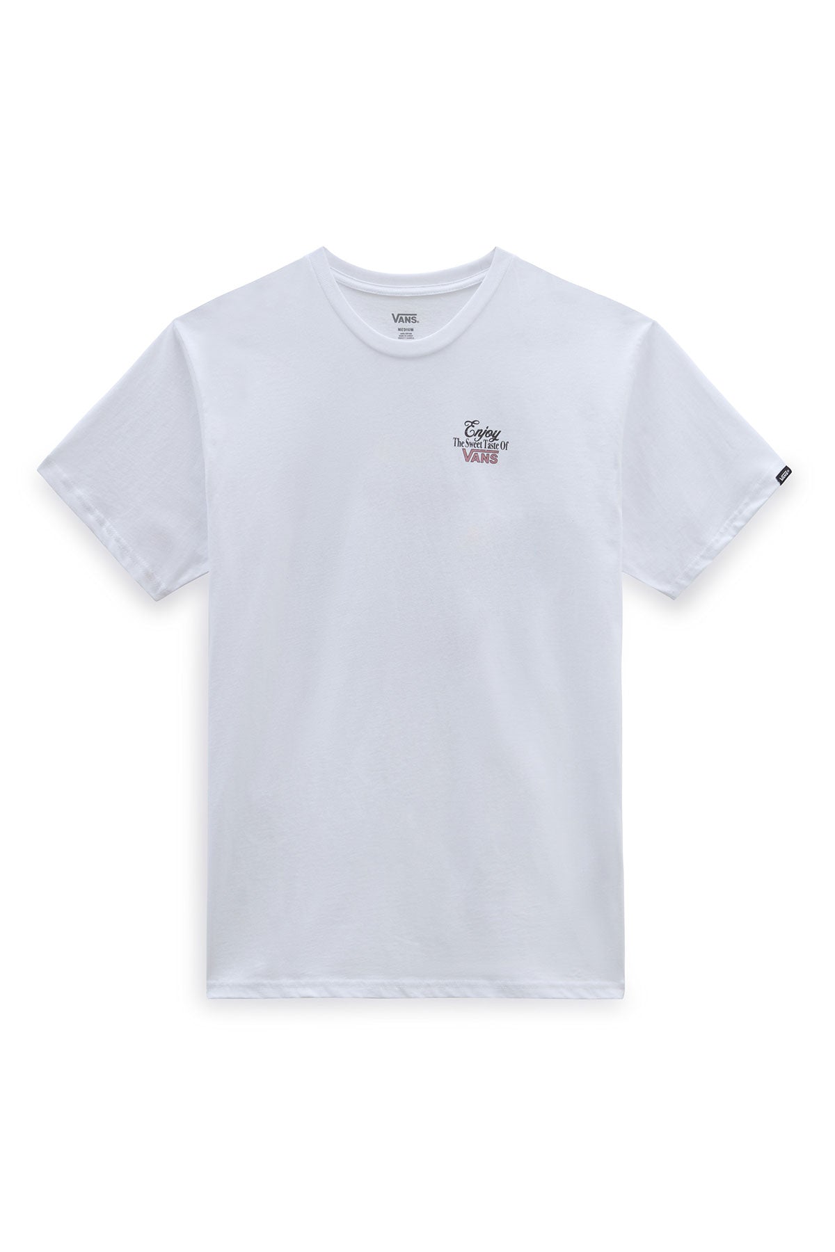 ואנס חולצת טישירט קצרה Taste בצבע לבן לגברים-Vans-XS-נאקו
