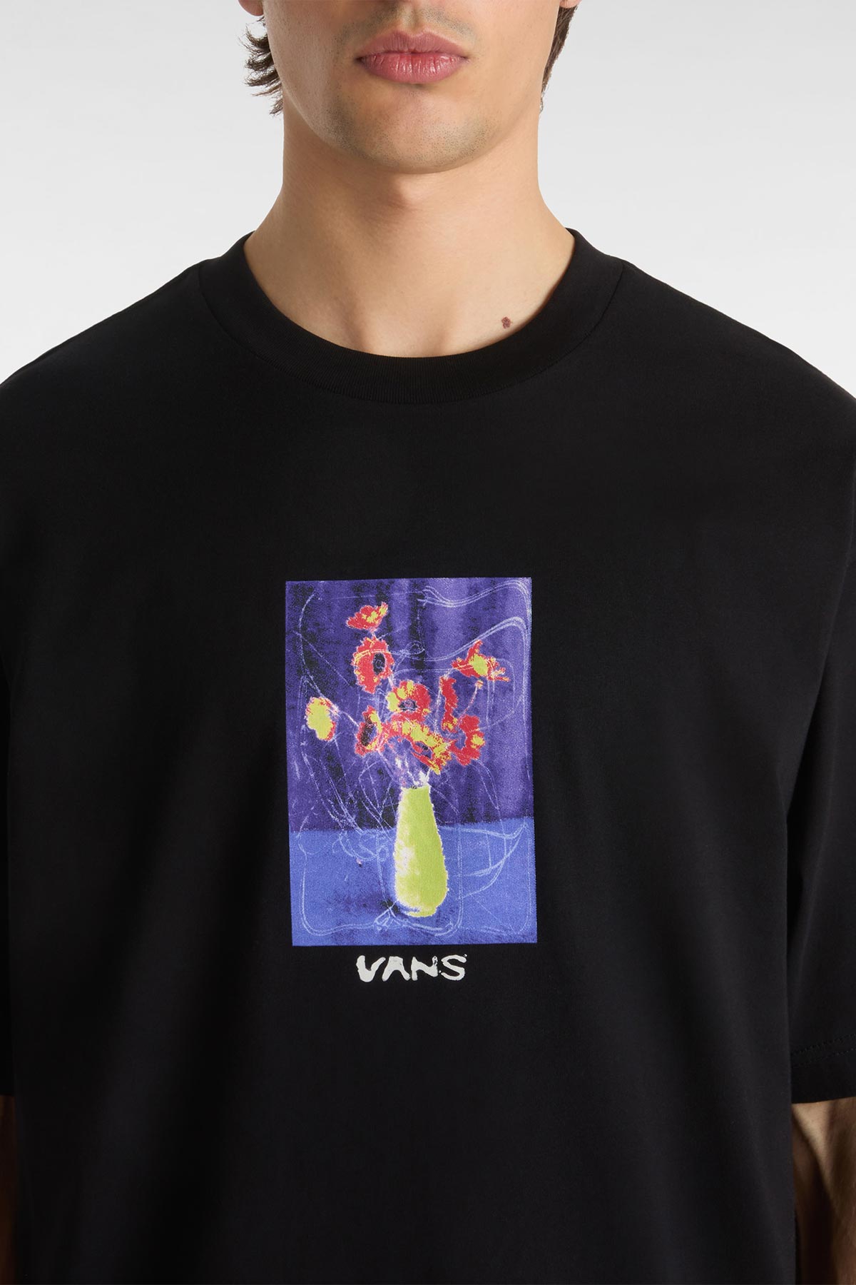 Vans חולצת טי קצרה בגזרה משוחררת Decor לגברים